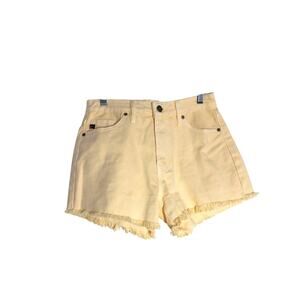 KanCan Cutoff Denim Shorts Yellow size S 25"